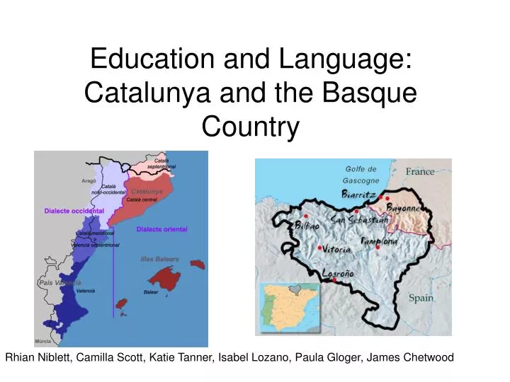education and language catalunya and the basque country