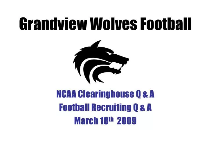 grandview wolves football