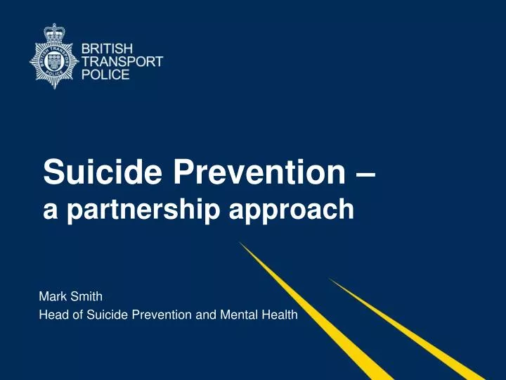 suicide prevention a partnership approach