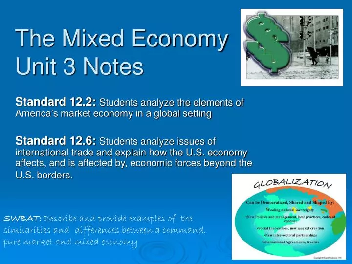 the mixed economy unit 3 notes