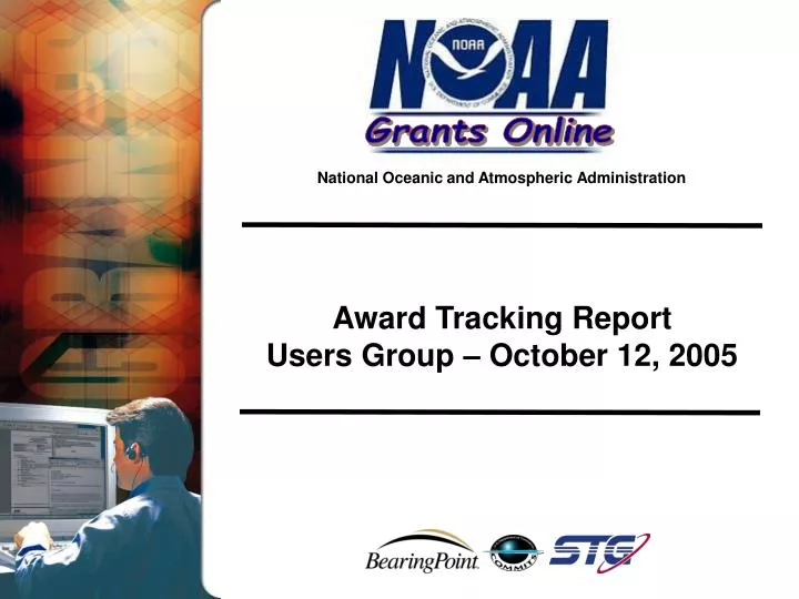 award tracking report users group october 12 2005