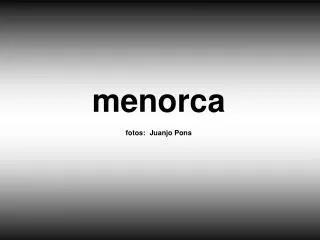 menorca