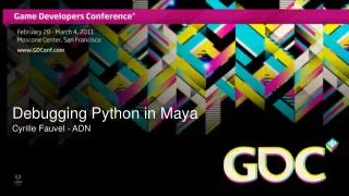 Debugging Python in Maya