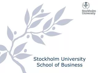 Stockholm University School of Business