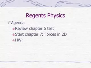 Regents Physics