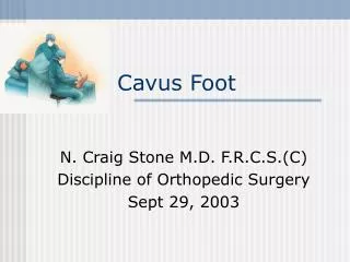 Cavus Foot