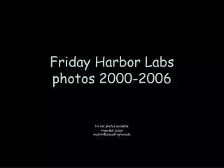 Friday Harbor Labs photos 2000-2006