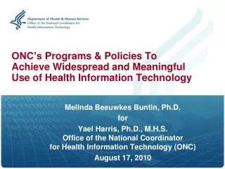 Melinda Beeuwkes Buntin, Ph.D. for