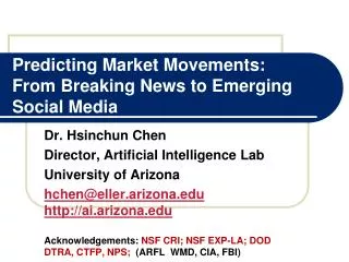 Predicting Market Movements: From Breaking News to Emerging Social Media