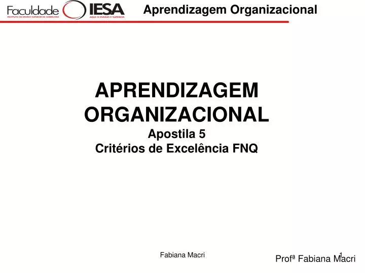 aprendizagem organizacional apostila 5 crit rios de excel ncia fnq