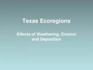 Texas Ecoregions