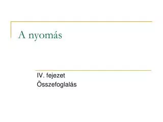 a nyom s