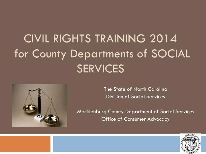 civil rights training 2014 for county departments of social services