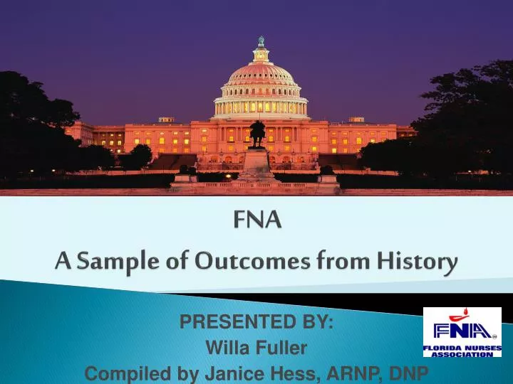 political activism by the nurses of fna a sample of outcomes from history