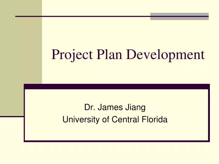 project plan development