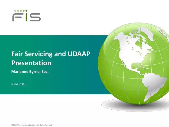 fair servicing and udaap presentation