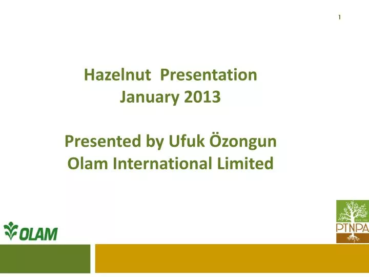 hazelnut presentation janu ary 2013 presented by ufuk zongun olam international limited