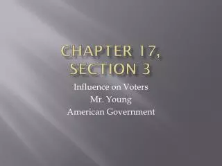 Chapter 17, Section 3