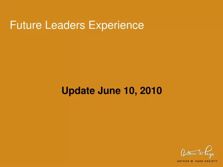 future leaders experience