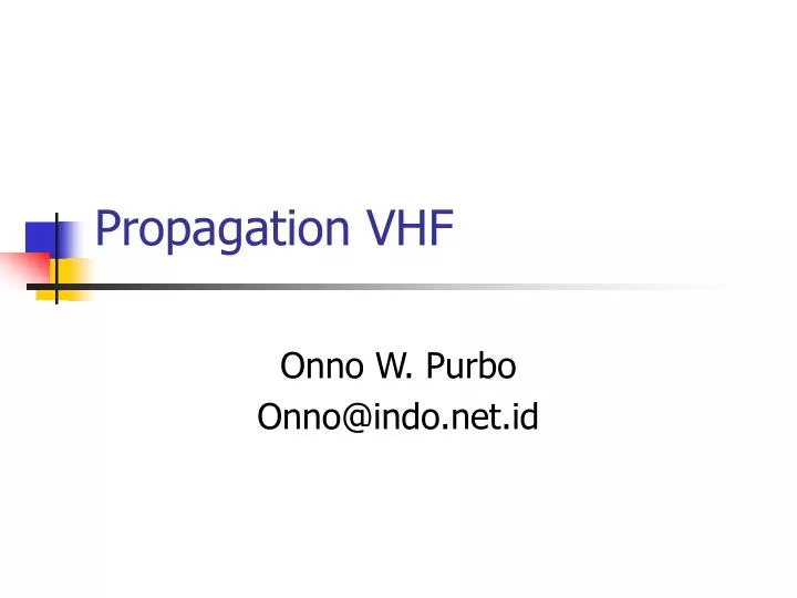 propagation vhf