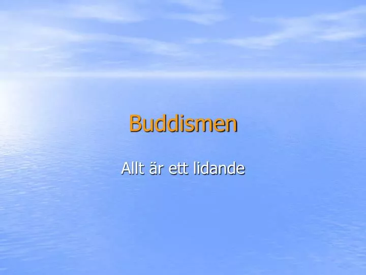 buddismen