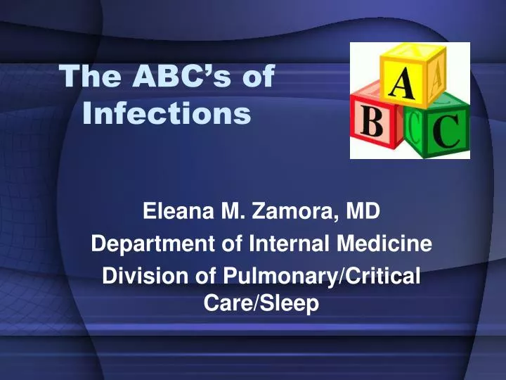 the abc s of infections