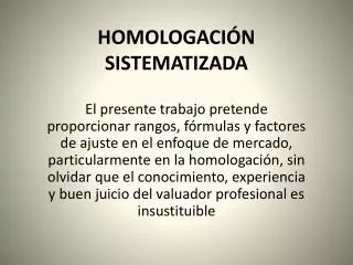 homologaci n sistematizada