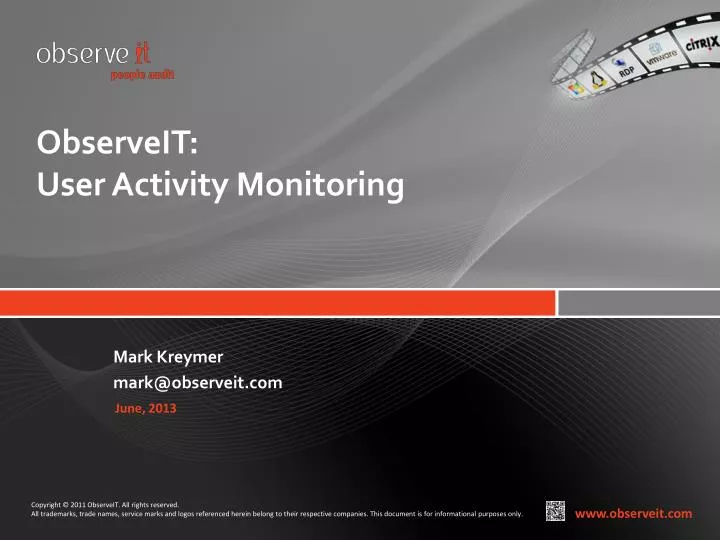 observeit user activity monitoring
