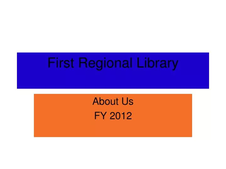first regional library