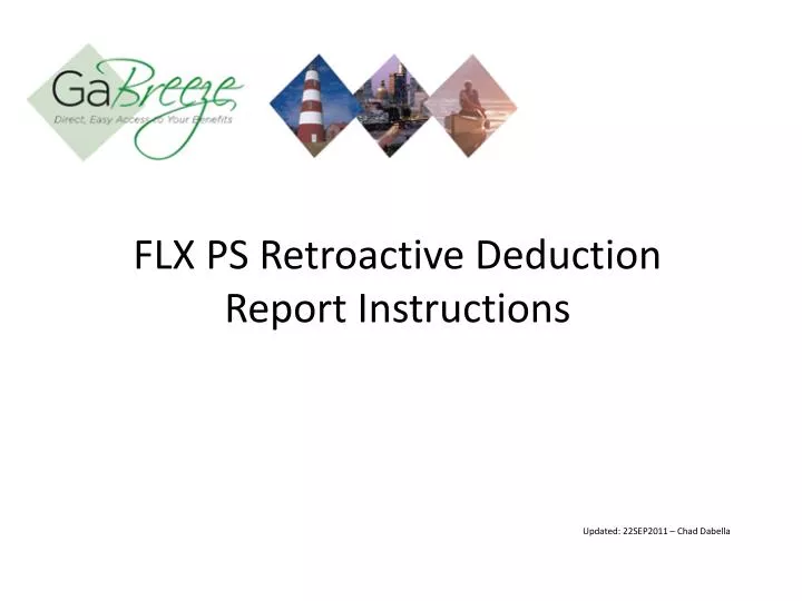 flx ps retroactive deduction report instructions