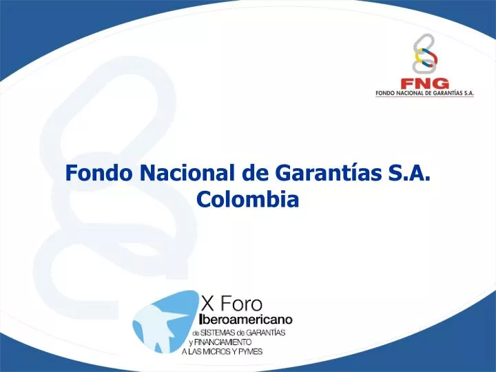 fondo nacional de garant as s a colombia