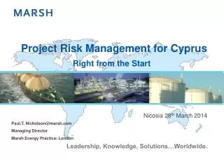 Project Risk Management for Cyprus