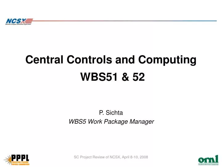 central controls and computing wbs51 52