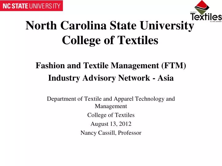 north carolina state university college of textiles