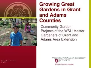Growing Great Gardens in Grant and Adams Counties