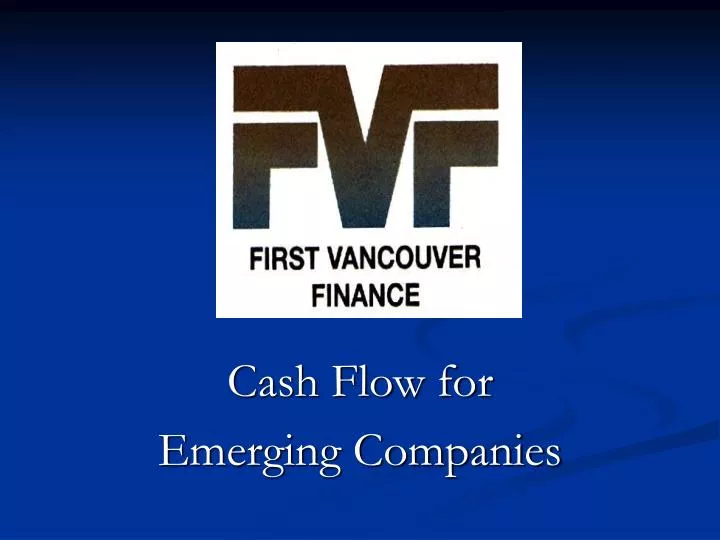 cash flow for emerging companies