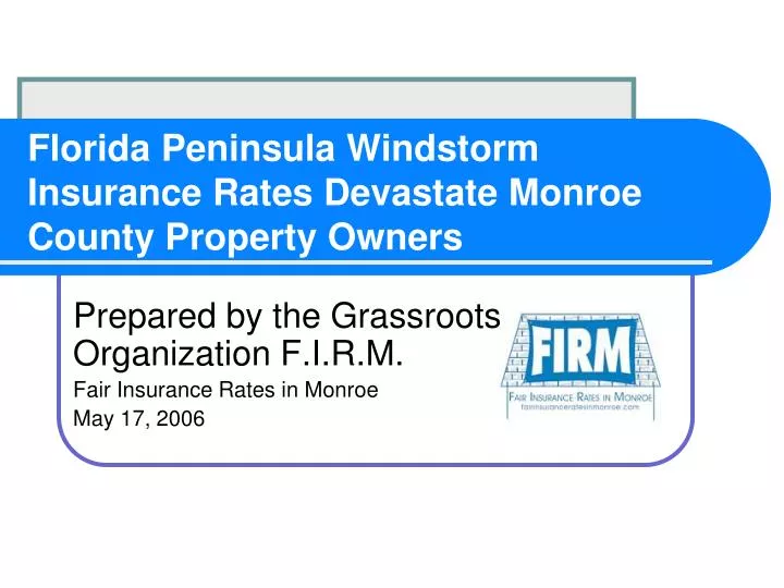 florida peninsula windstorm insurance rates devastate monroe county property owners