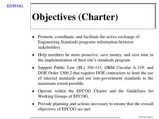 Objectives (Charter)
