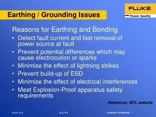 Earthing / Grounding Issues