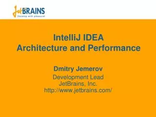 IntelliJ IDEA Architecture and Performance