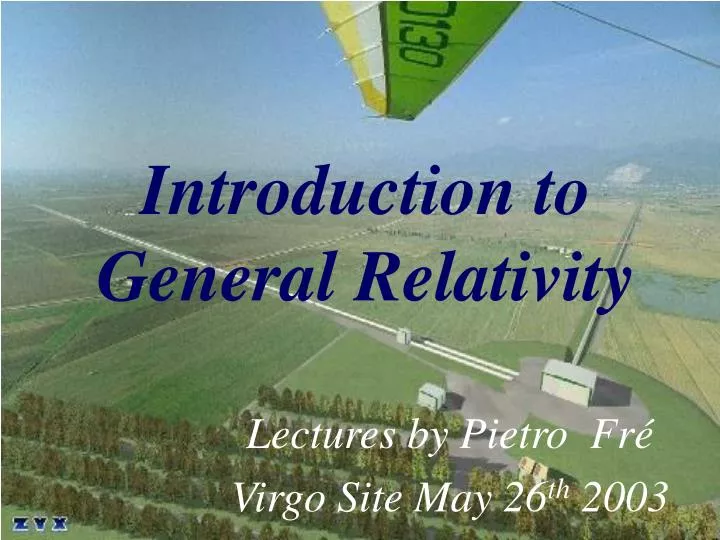 introduction to general relativity