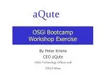 OSGi Bootcamp Workshop Exercise - slide 1