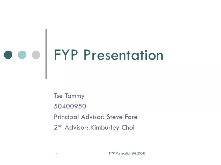 fyp presentation