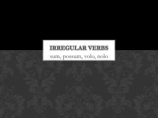 Irregular Verbs