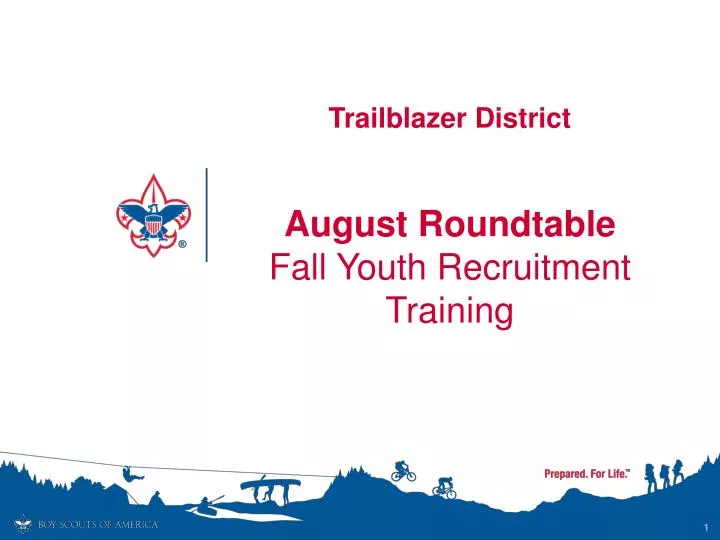trailblazer district august roundtable fall youth recruitment training