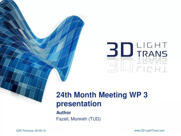 24th month meeting wp 3 presentation