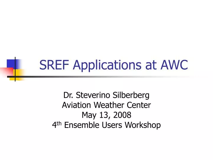 sref applications at awc