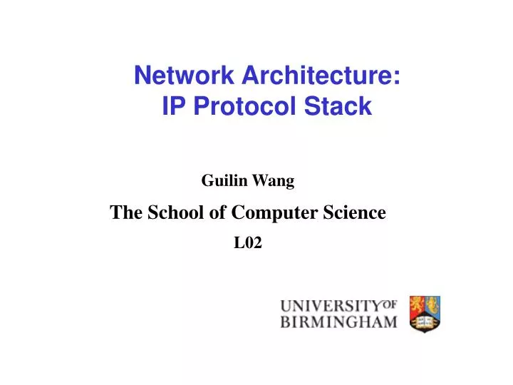 network architecture ip protocol stack