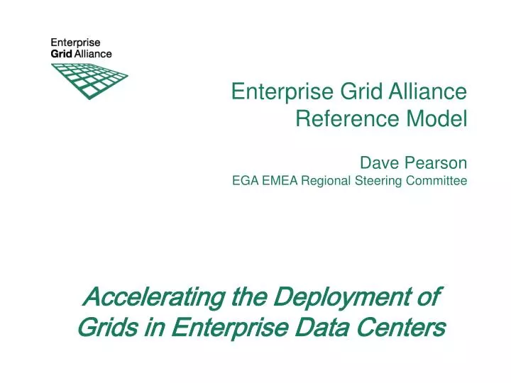 enterprise grid alliance reference model dave pearson ega emea regional steering committee