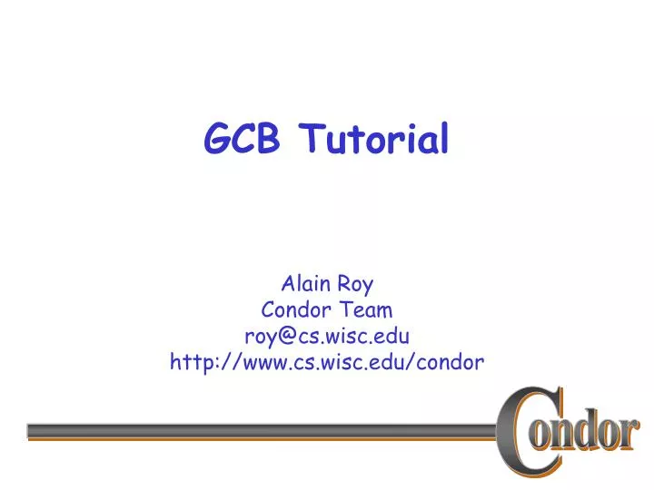 gcb tutorial